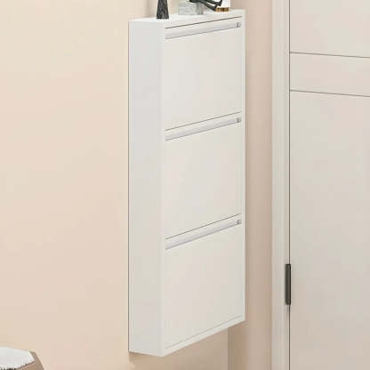 Wall-Mount Drop-Front Shoe Cabinet