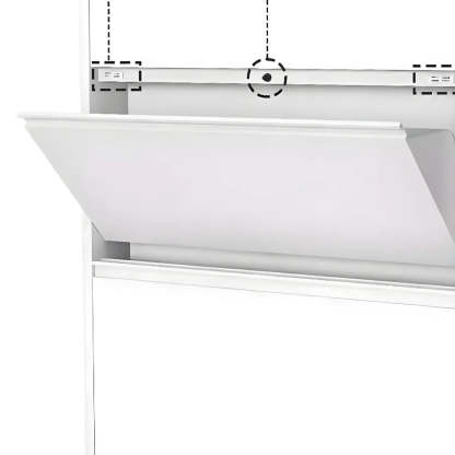 Wall-Mount Drop-Front Shoe Cabinet
