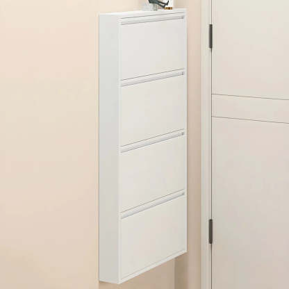 Wall-Mount Drop-Front Shoe Cabinet