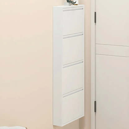 Wall-Mount Drop-Front Shoe Cabinet