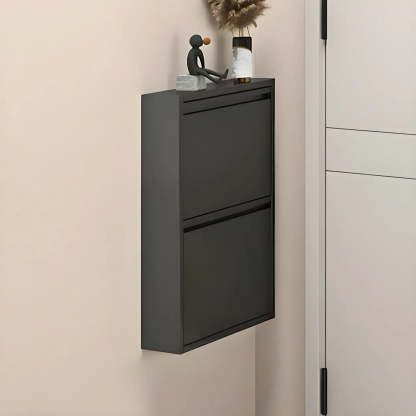 Wall-Mount Drop-Front Shoe Cabinet