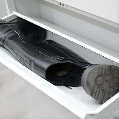 Wall-Mount Drop-Front Shoe Cabinet