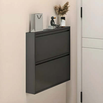 Wall-Mount Drop-Front Shoe Cabinet
