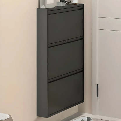 Wall-Mount Drop-Front Shoe Cabinet