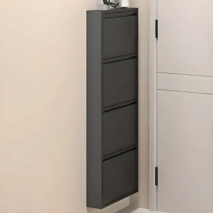 Wall-Mount Drop-Front Shoe Cabinet