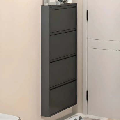 Wall-Mount Drop-Front Shoe Cabinet