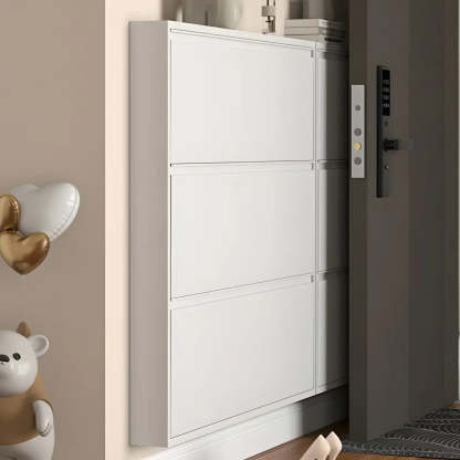 Wall-Mount Drop-Front Shoe Cabinet