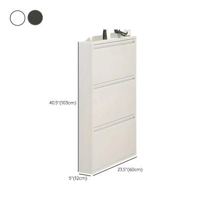 Wall-Mount Drop-Front Shoe Cabinet