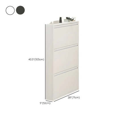Wall-Mount Drop-Front Shoe Cabinet