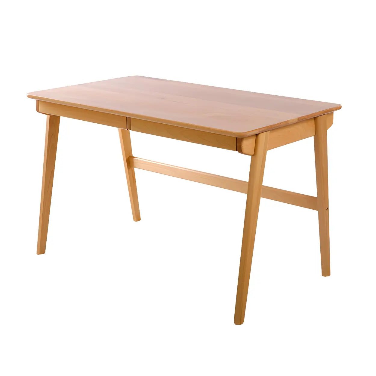 Walnut Beech Wood Drawer Writing Desk