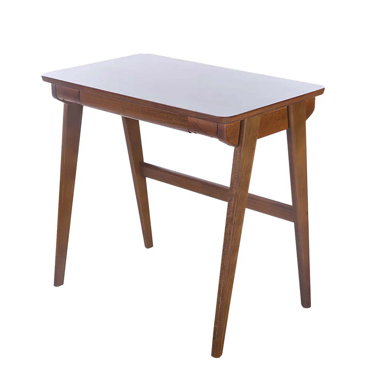 Walnut Beech Wood Drawer Writing Desk — Natural Finish / Table Only