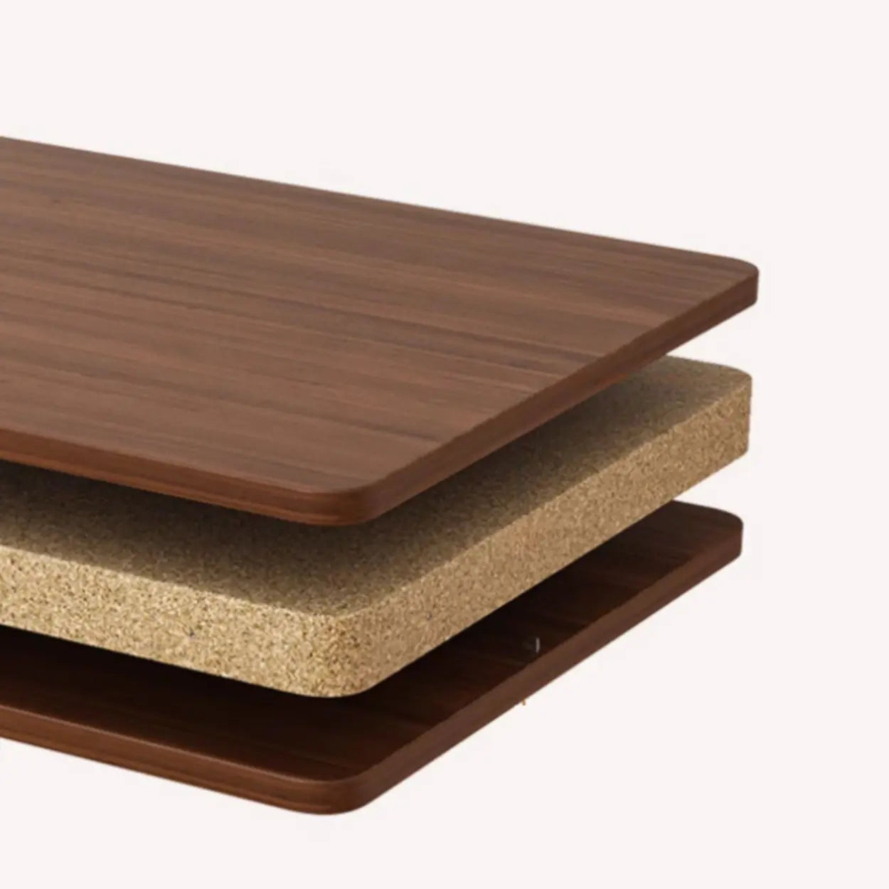 Walnut-Black Foldable Wood Small Desk — Walnut/ Black / Table Only