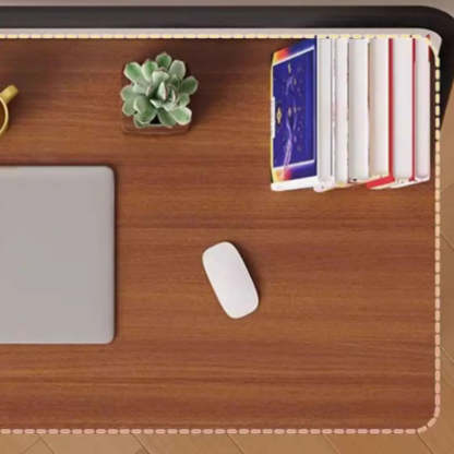 Walnut-Black Foldable Wood Small Desk