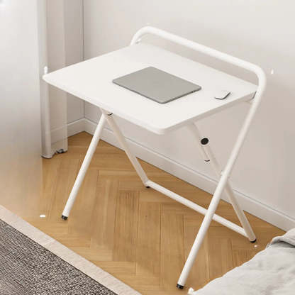 Walnut-Black Foldable Wood Small Desk
