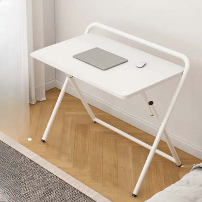 Walnut-Black Foldable Wood Small Desk