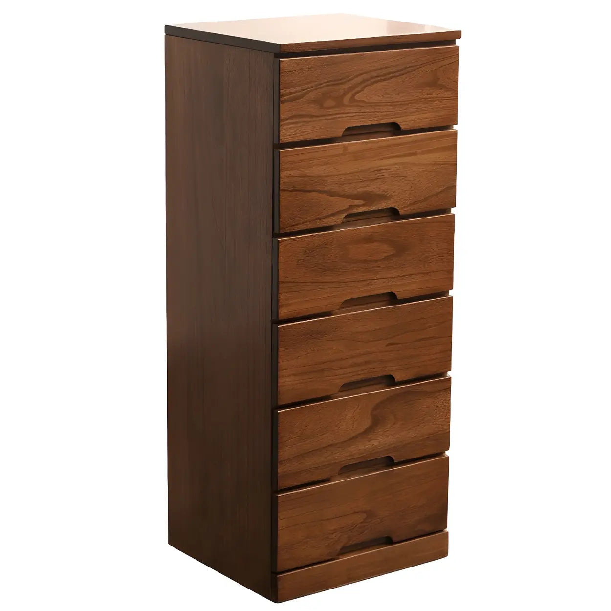 Wood Step-Design Chest of Drawers