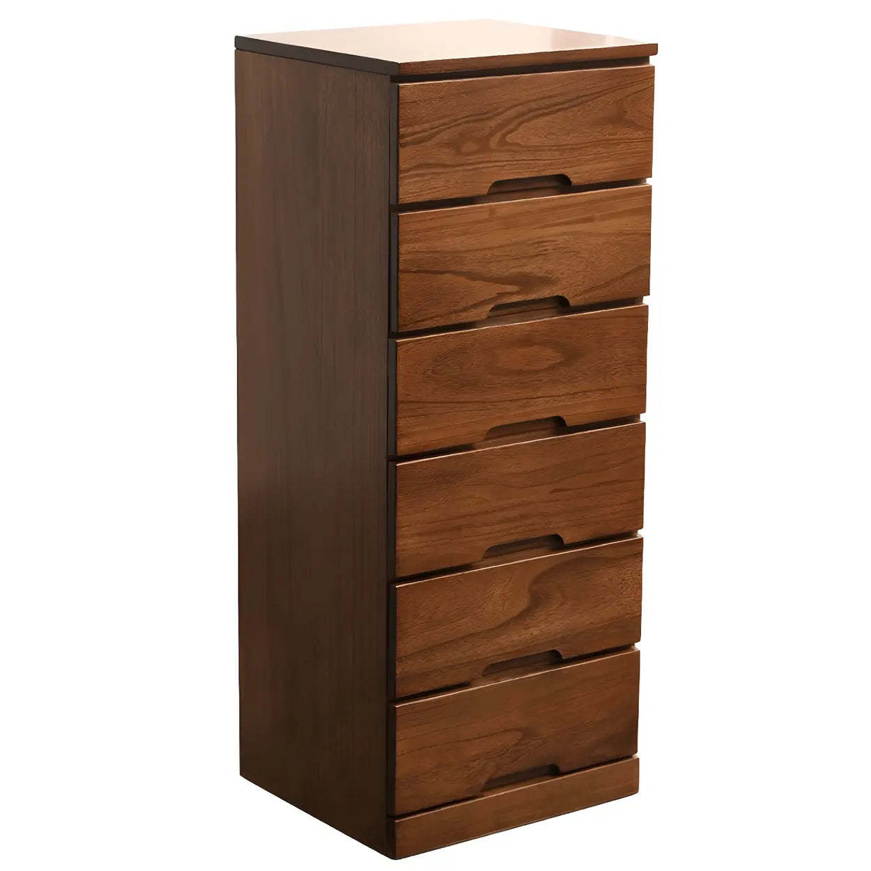 Wood Step-Design Chest of Drawers