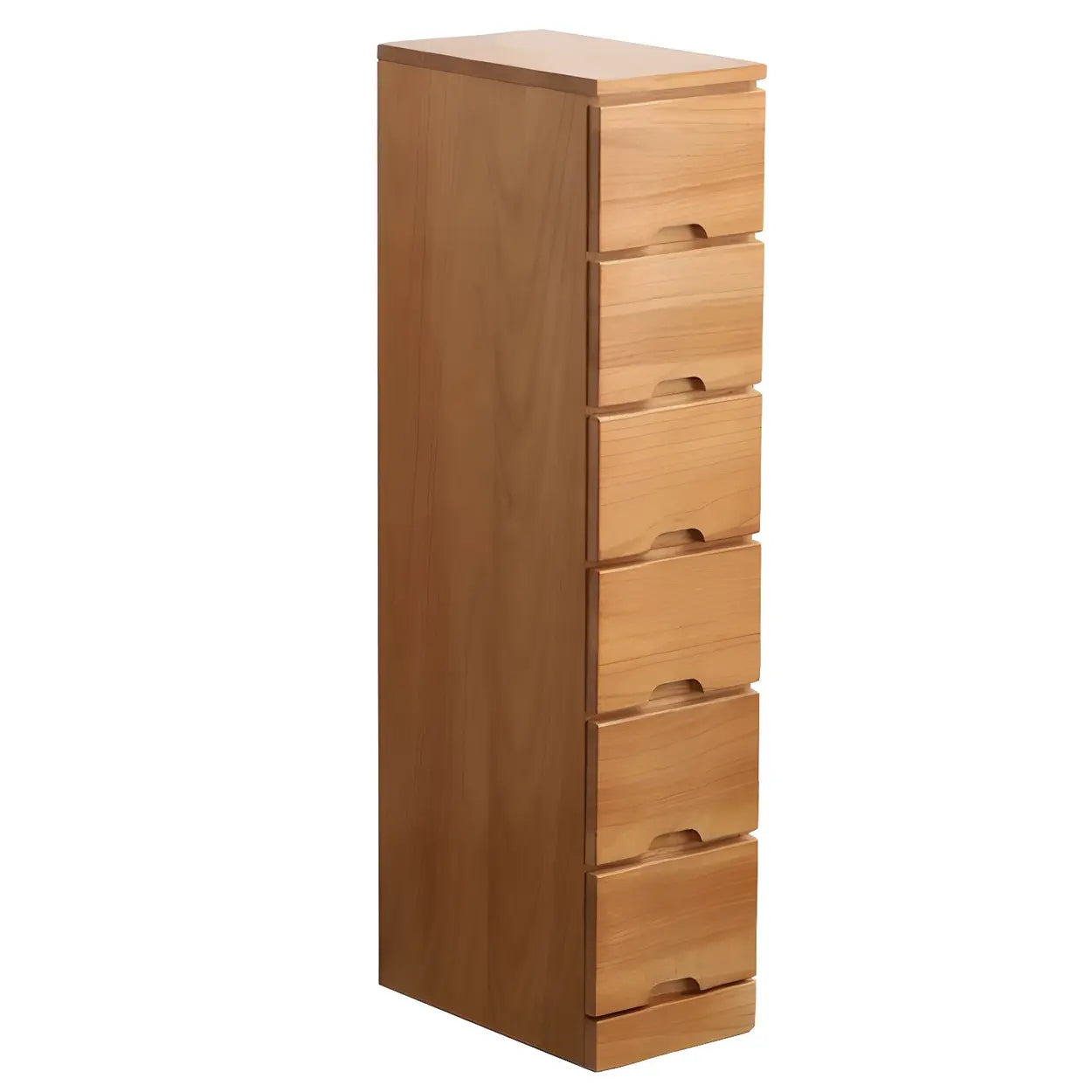 Wood Step-Design Chest of Drawers