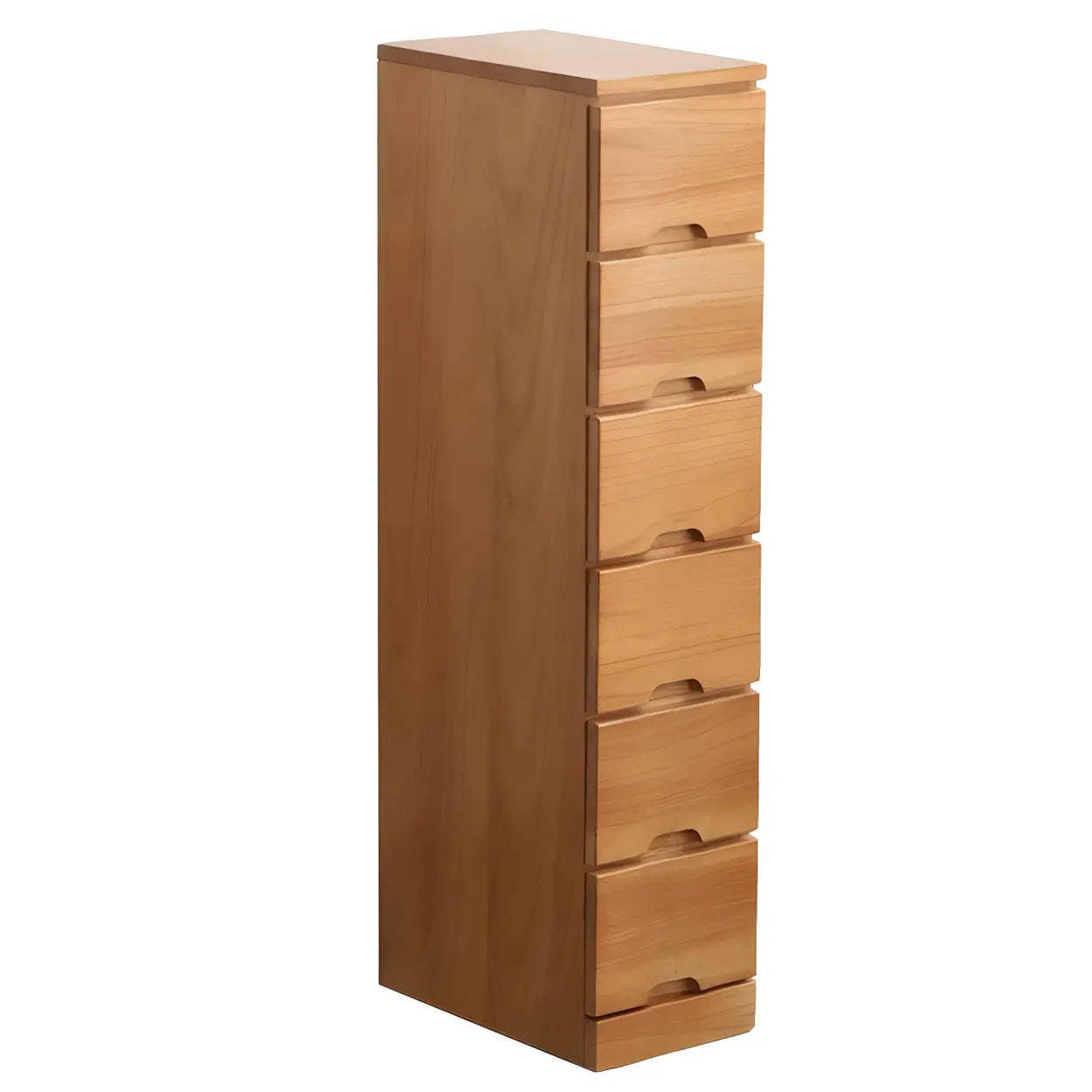 Wood Step-Design Chest of Drawers