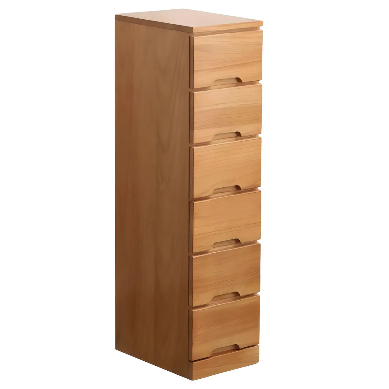Wood Step-Design Chest of Drawers