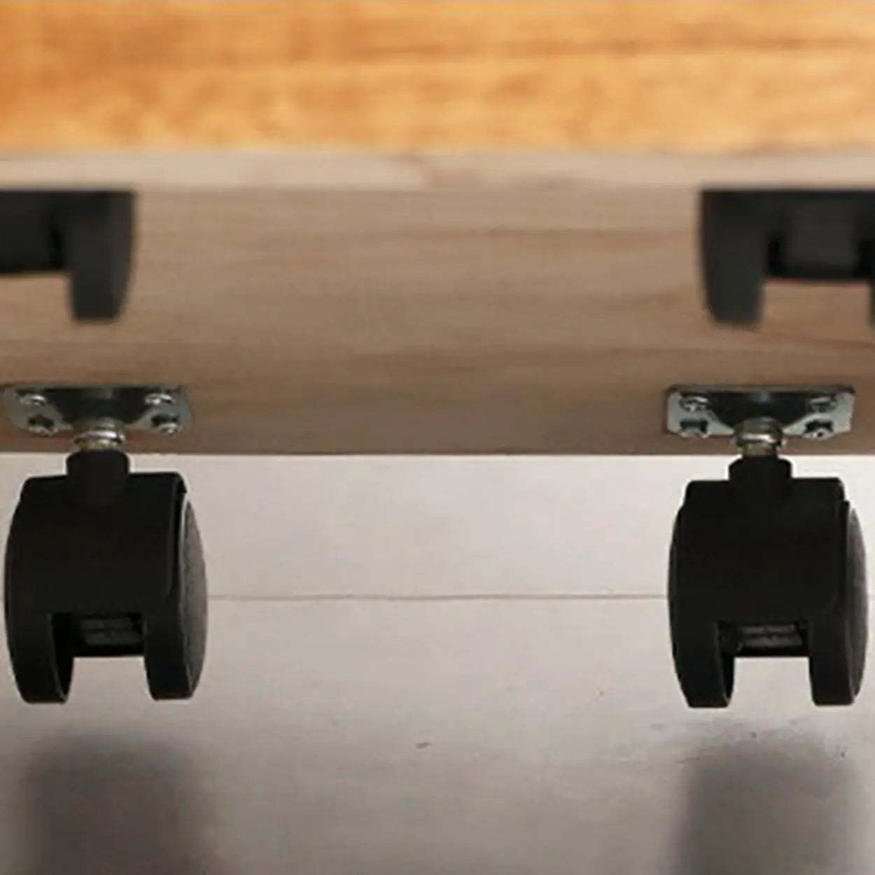 Wood Step-Design Chest of Drawers — Walnut
