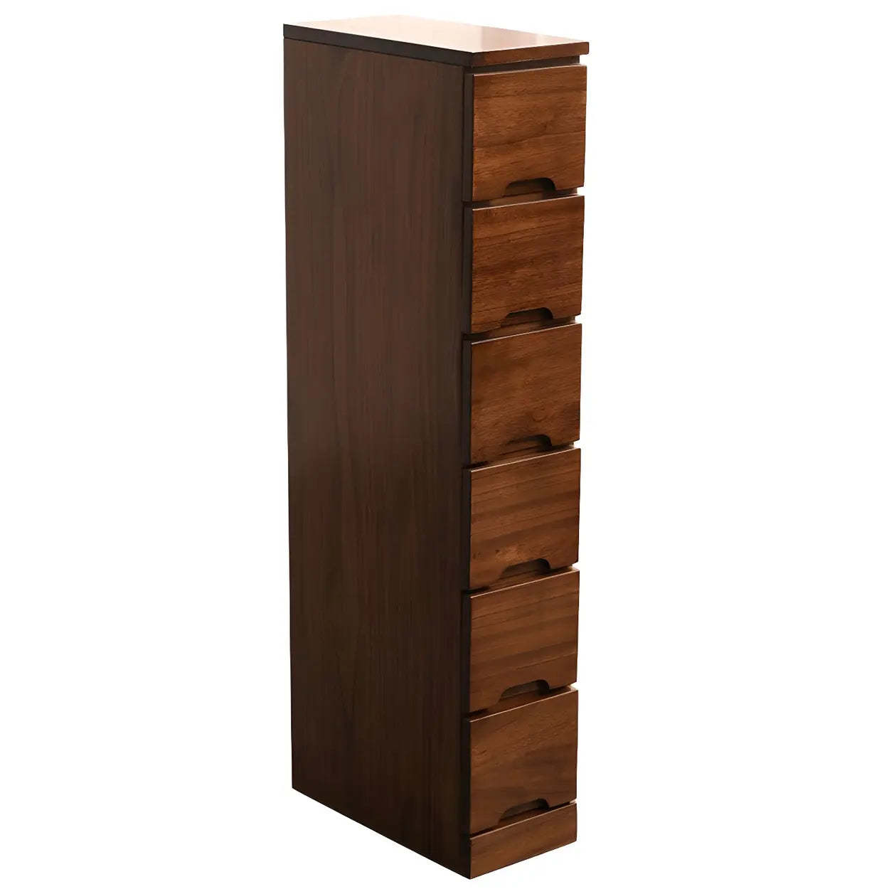 Wood Step-Design Chest of Drawers