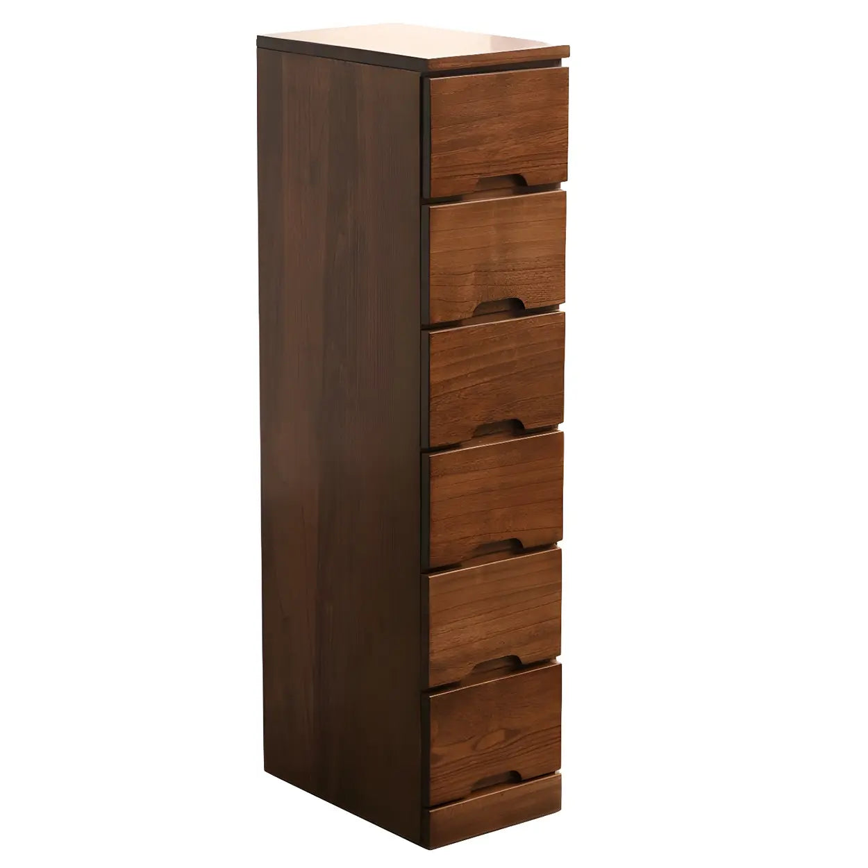 Wood Step-Design Chest of Drawers