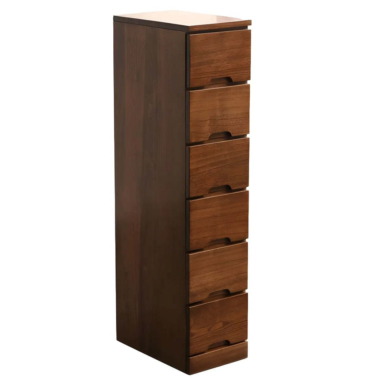 Wood Step-Design Chest of Drawers