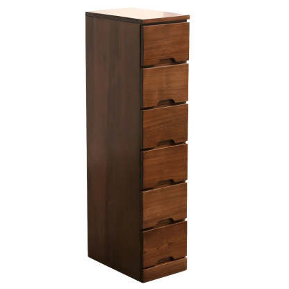 Wood Step-Design Chest of Drawers