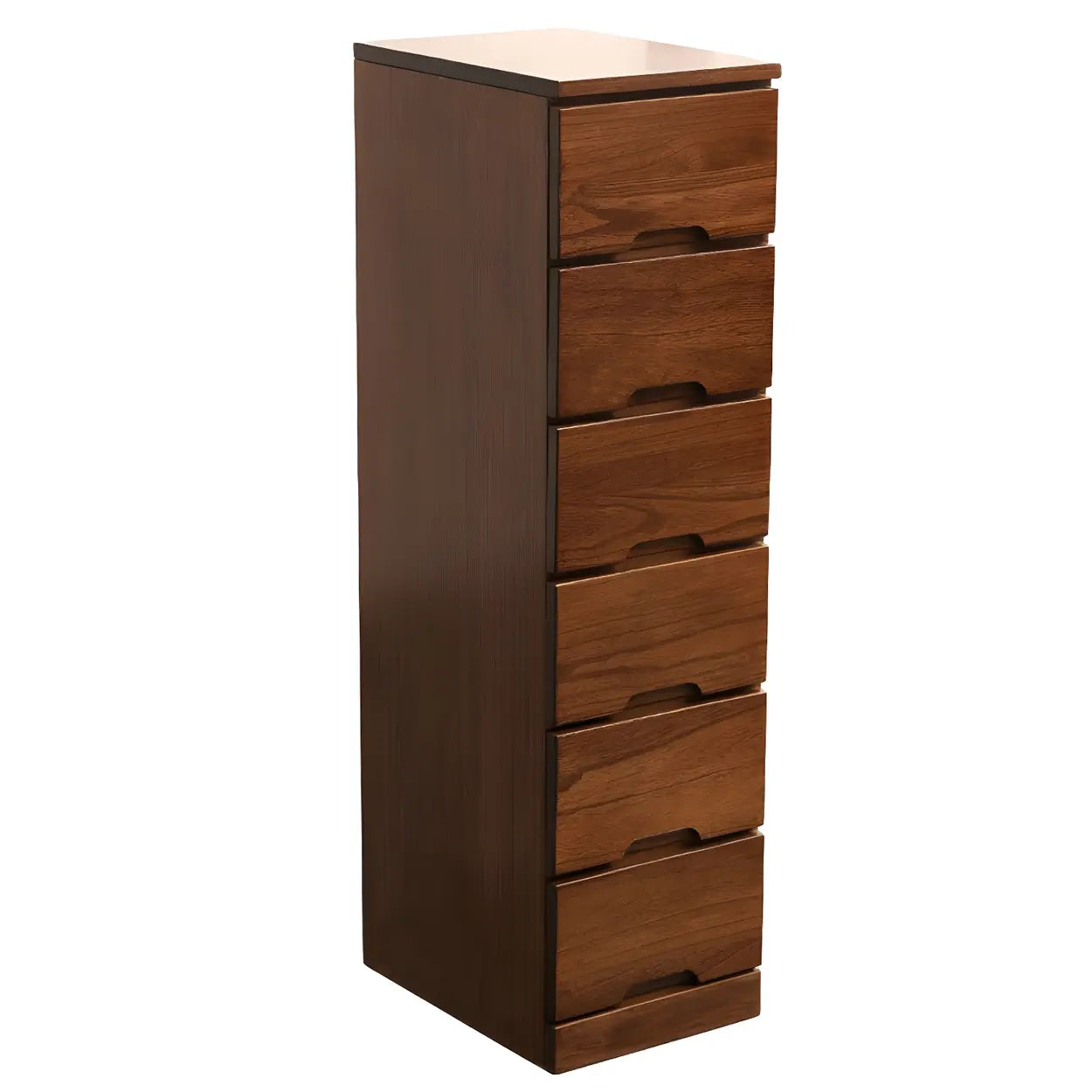 Wood Step-Design Chest of Drawers
