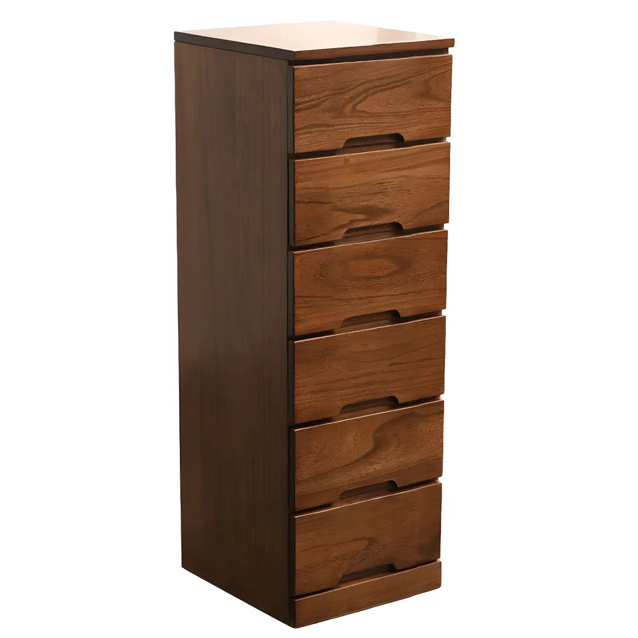 Wood Step-Design Chest of Drawers