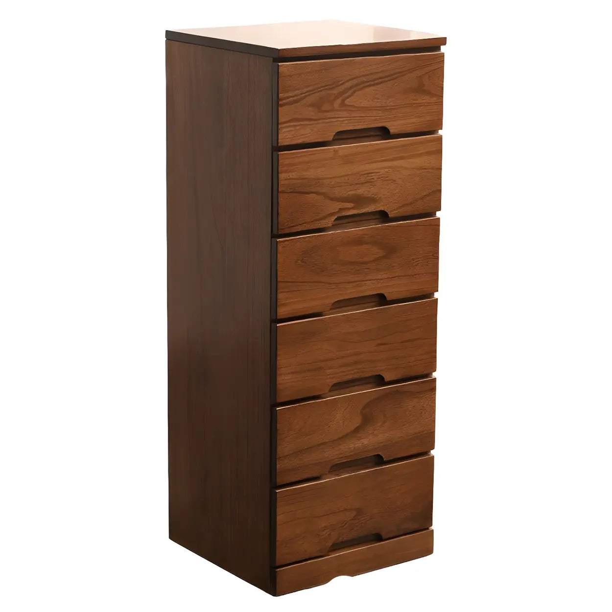 Wood Step-Design Chest of Drawers