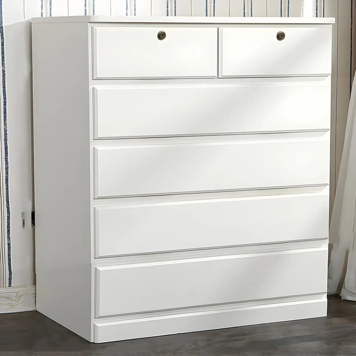 Walnut Wood Soft-Close Dresser — Walnut
