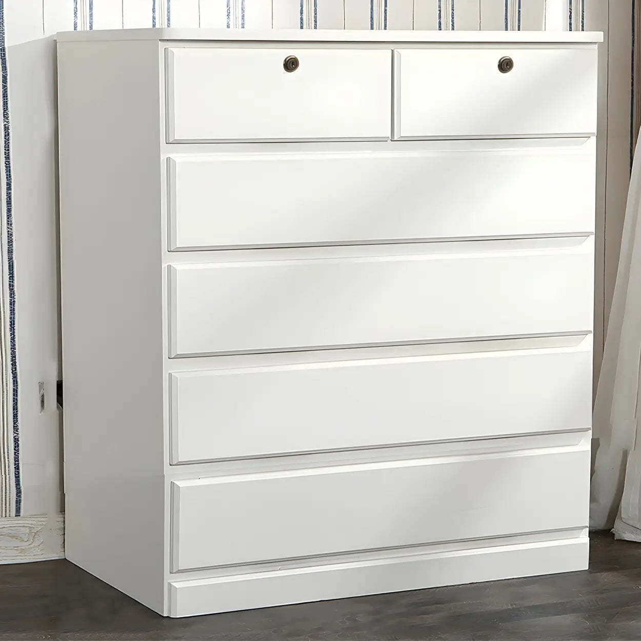 Walnut Wood Soft-Close Dresser — Walnut