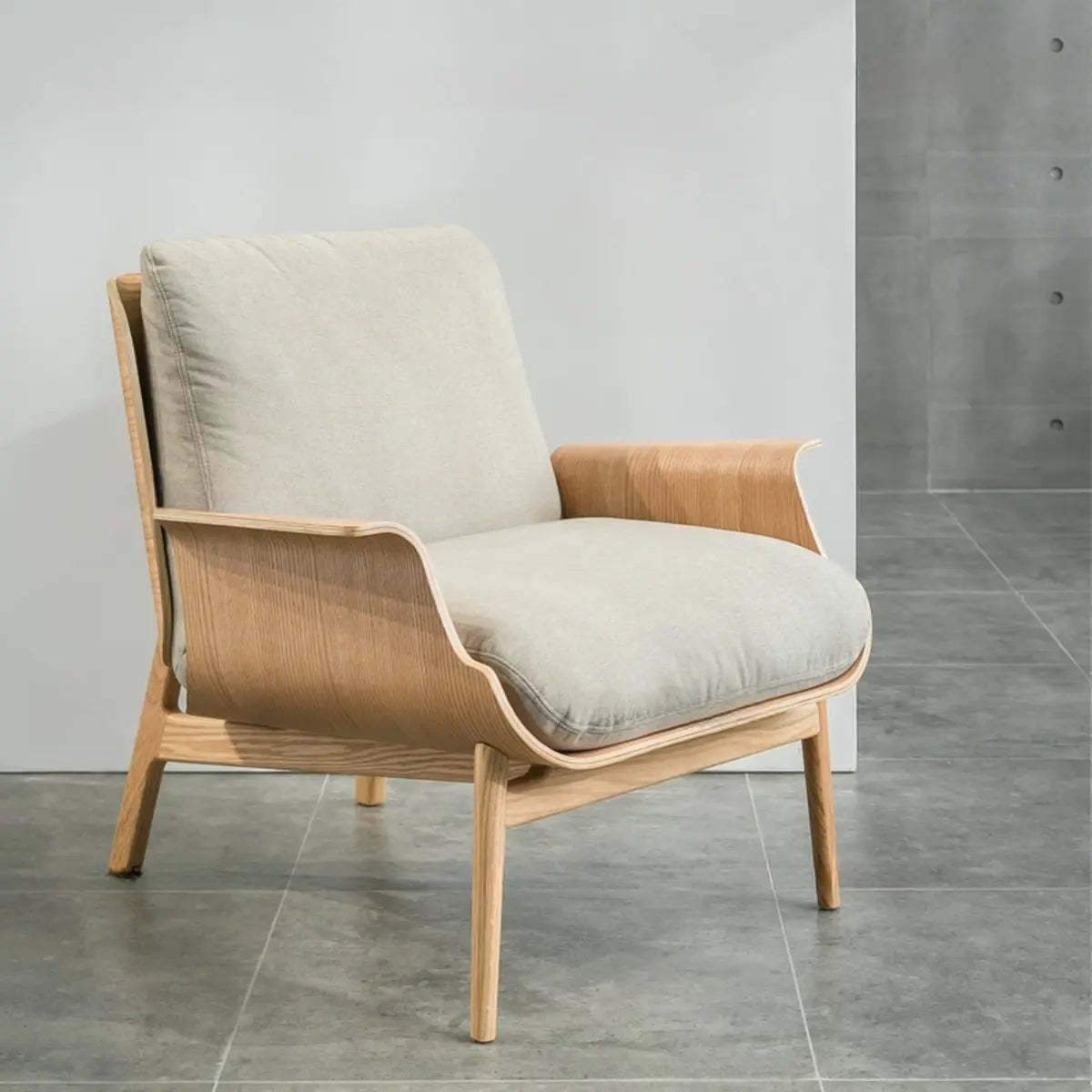 Lighom modern four cushion gray accent chairs