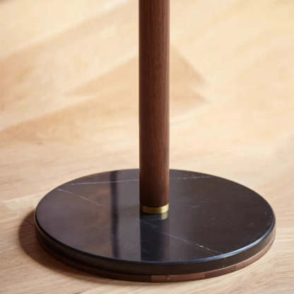 Walnut Wood Brown Tall Hook Coat Rack
