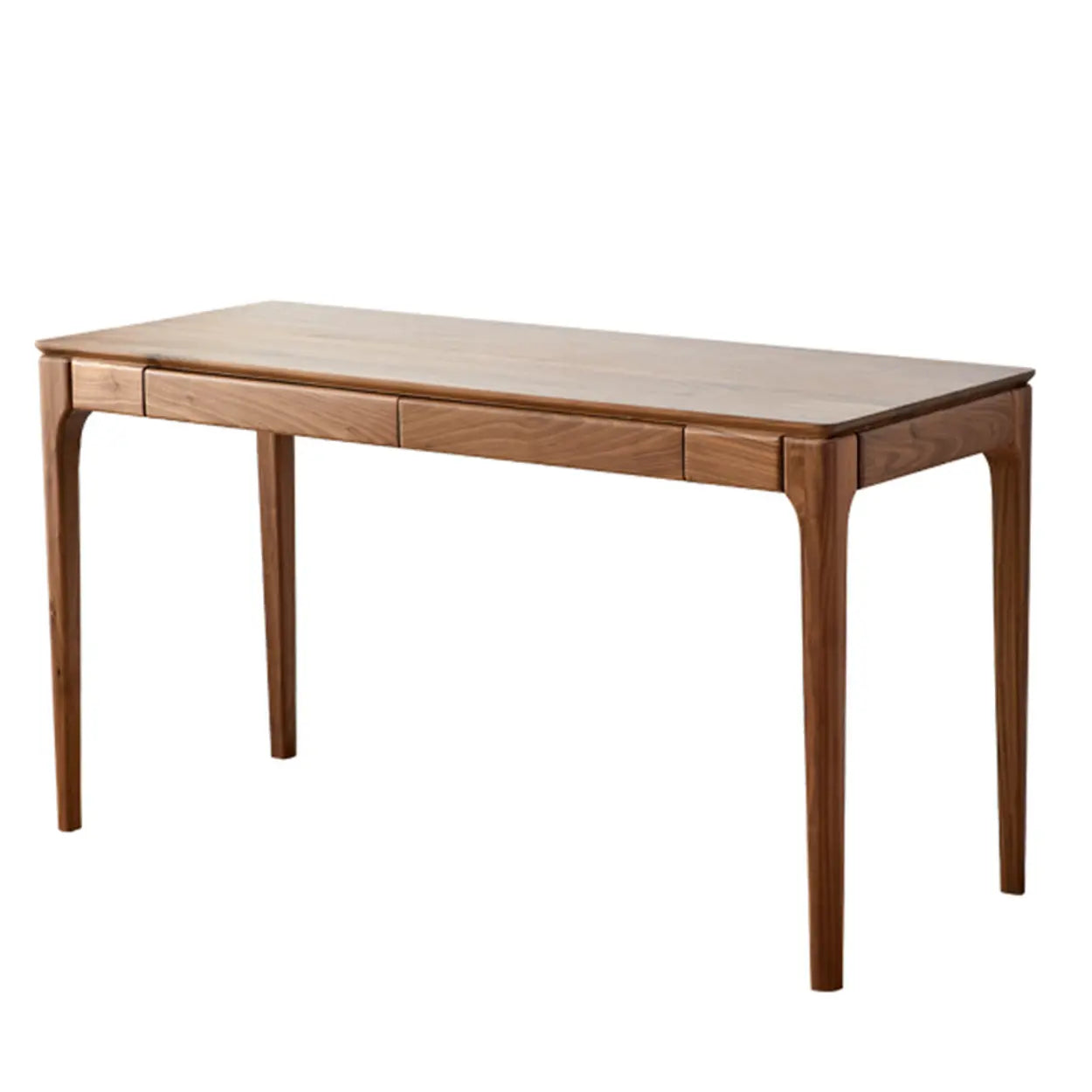 Walnut Wood Butcher Block Drawer Writing Desk — Table Only