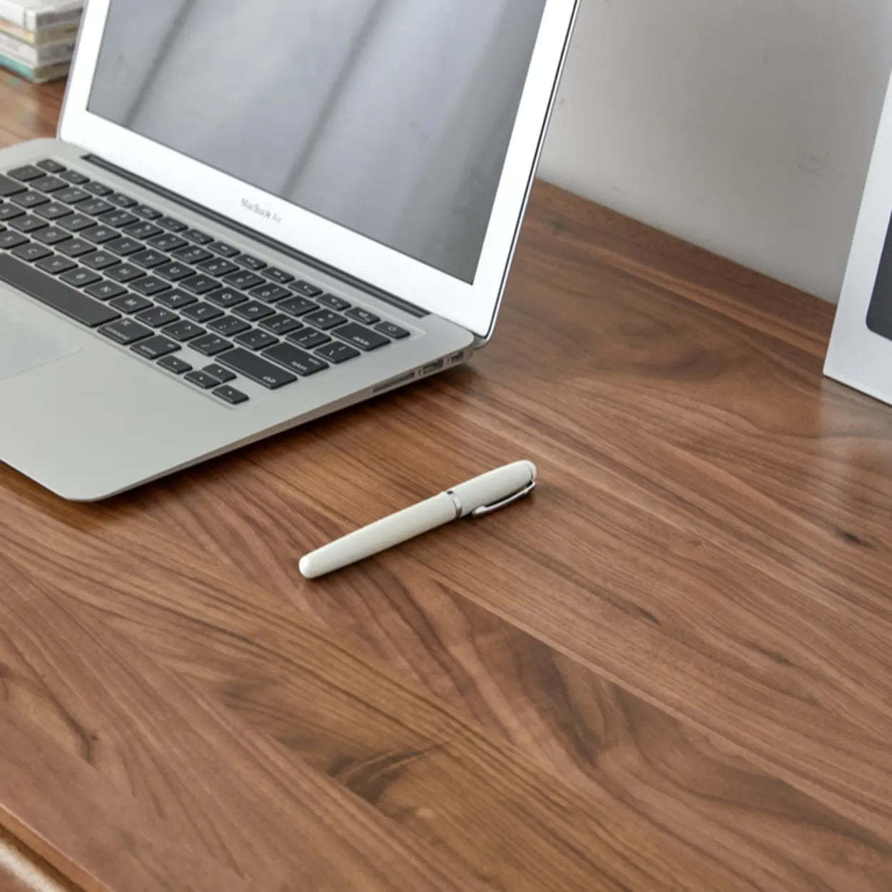 Walnut Wood Butcher Block Drawer Writing Desk
