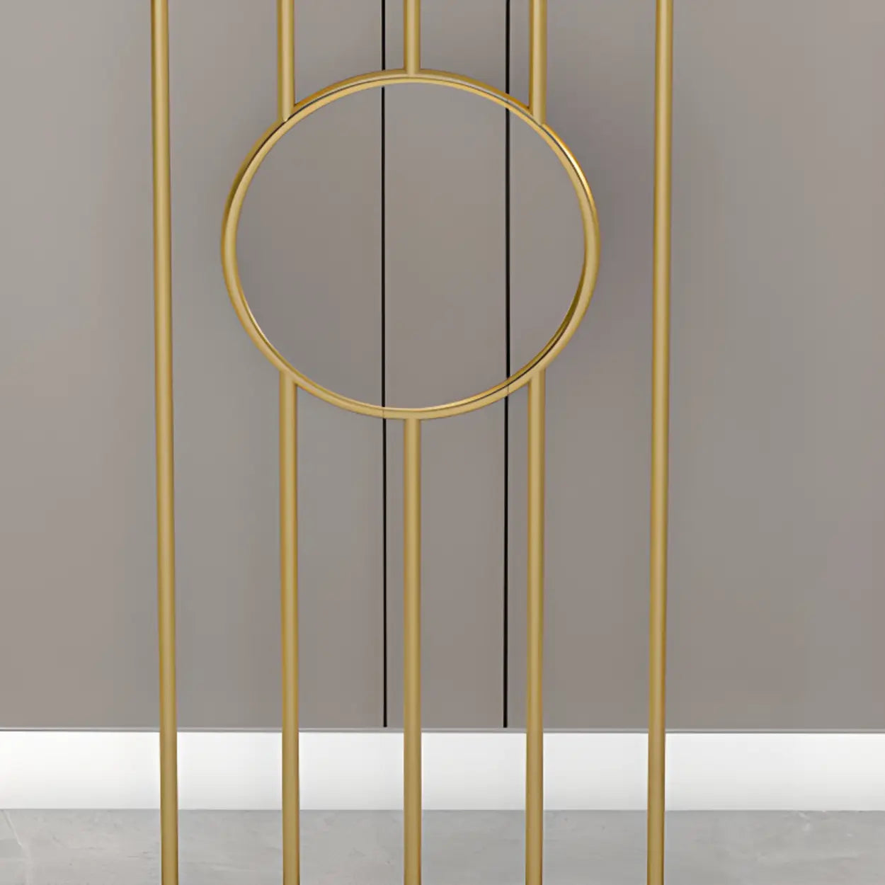 Rectangular Metal Black and Gold Console Table — White Gold