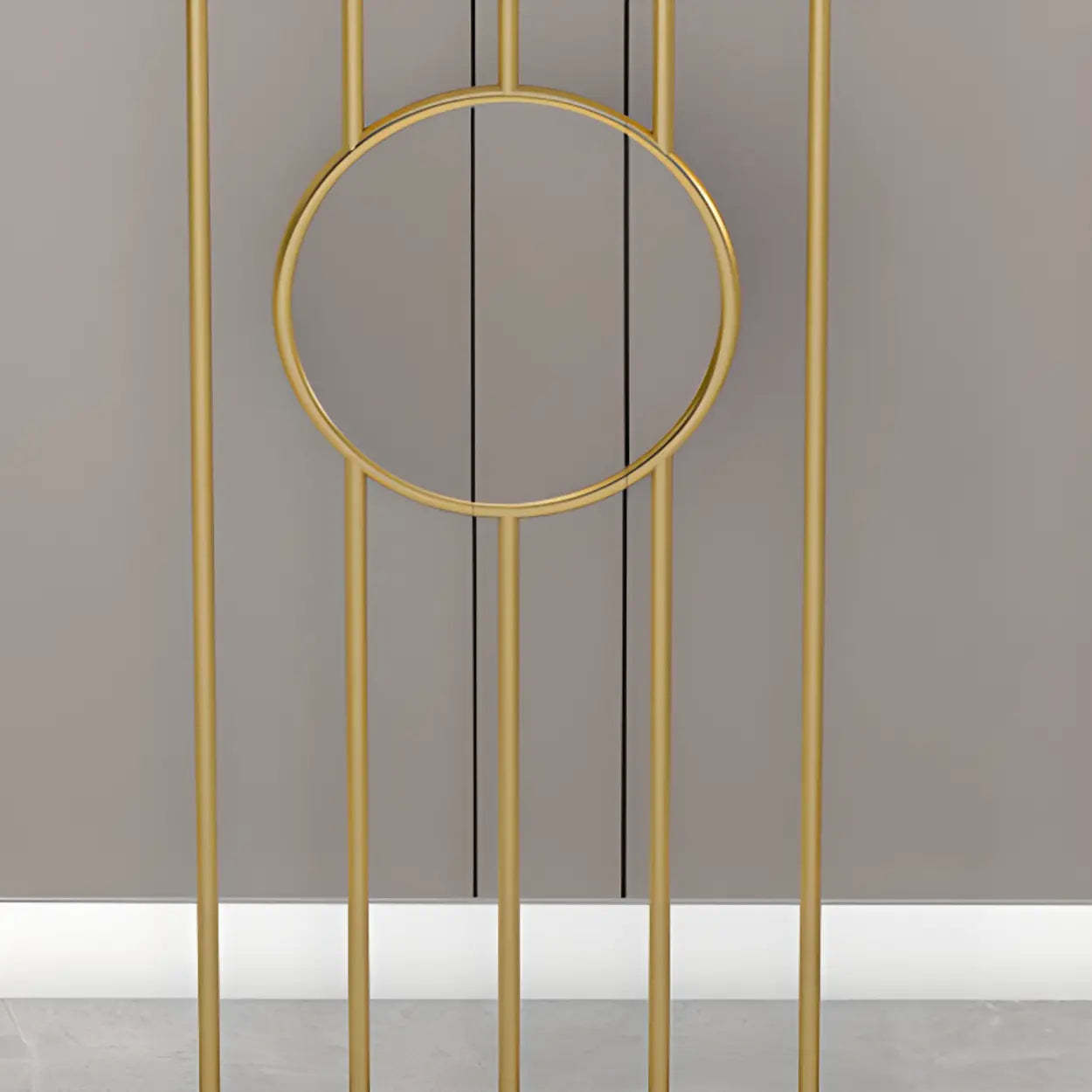 Rectangular Metal Black and Gold Console Table — White Gold