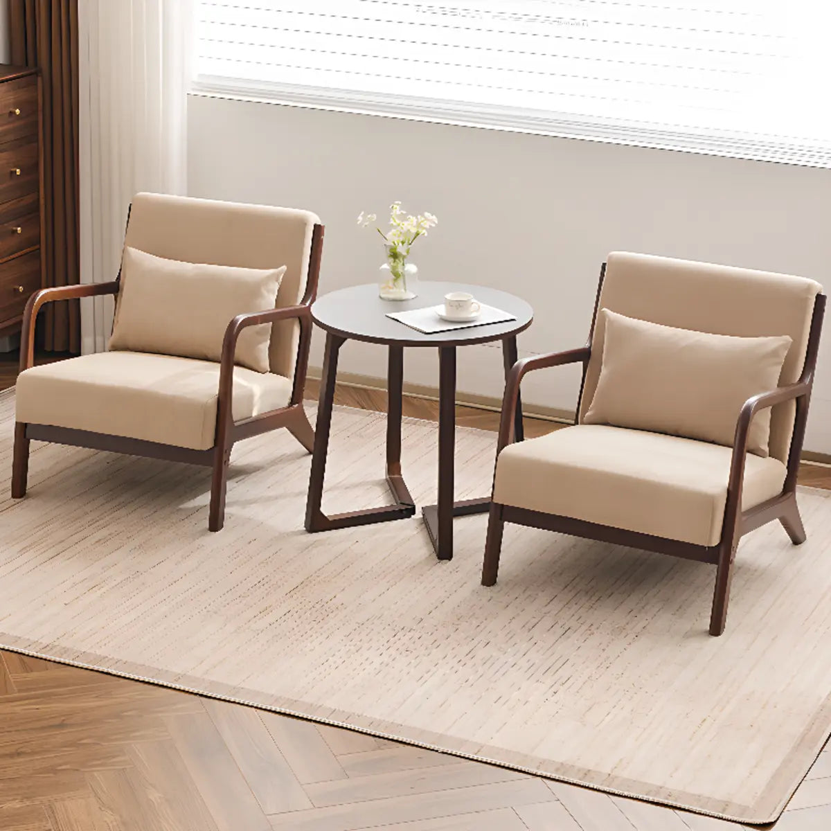 Water Resistant Pillow Back Accent Chair