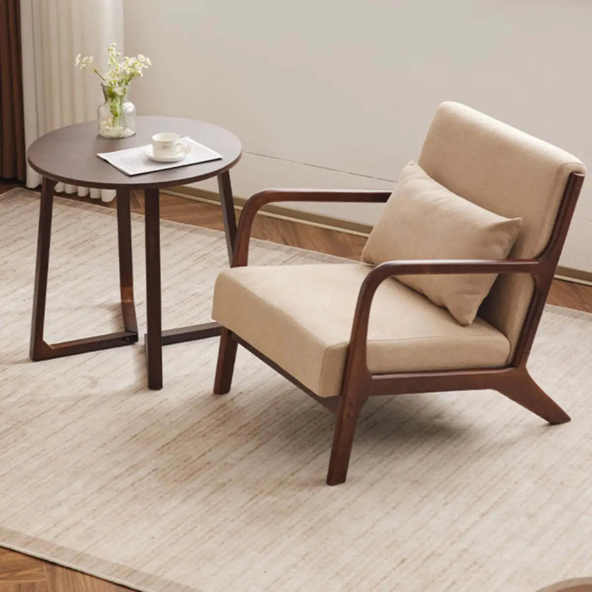 Water Resistant Pillow Back Accent Chair