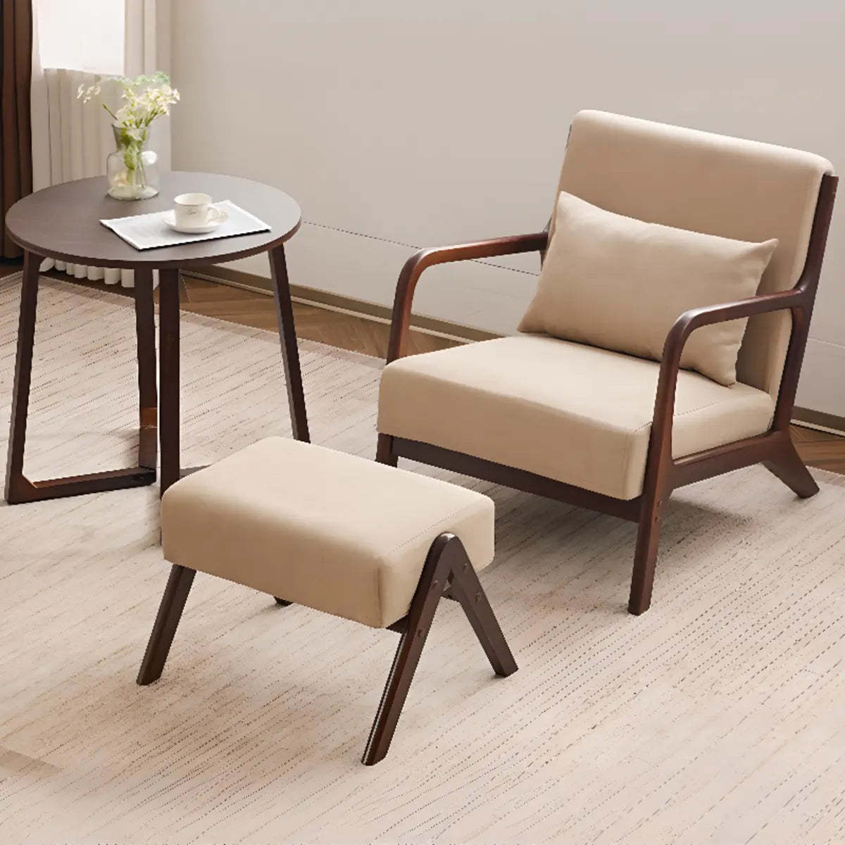 Water Resistant Pillow Back Accent Chair
