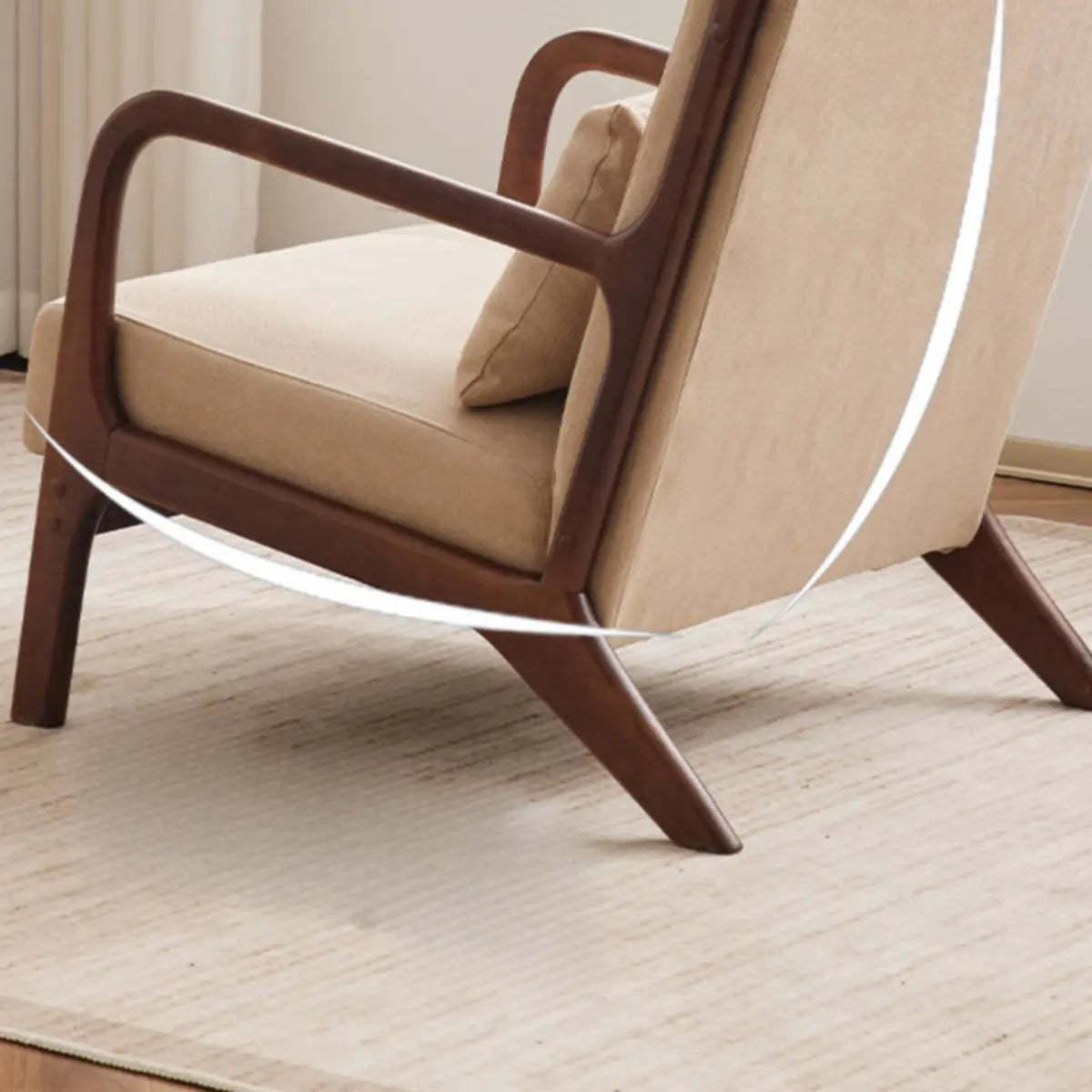 Water Resistant Pillow Back Accent Chair