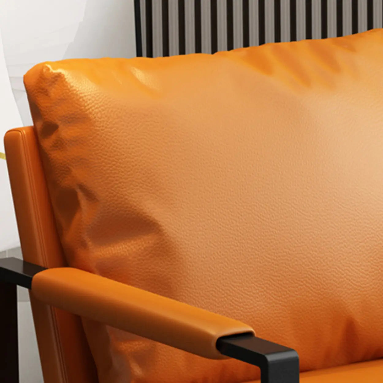 Water-Resistant Pillow-Back Sledge Arm Chair