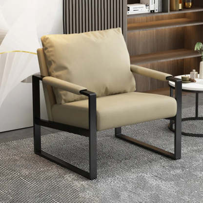 Water-Resistant Pillow-Back Sledge Arm Chair