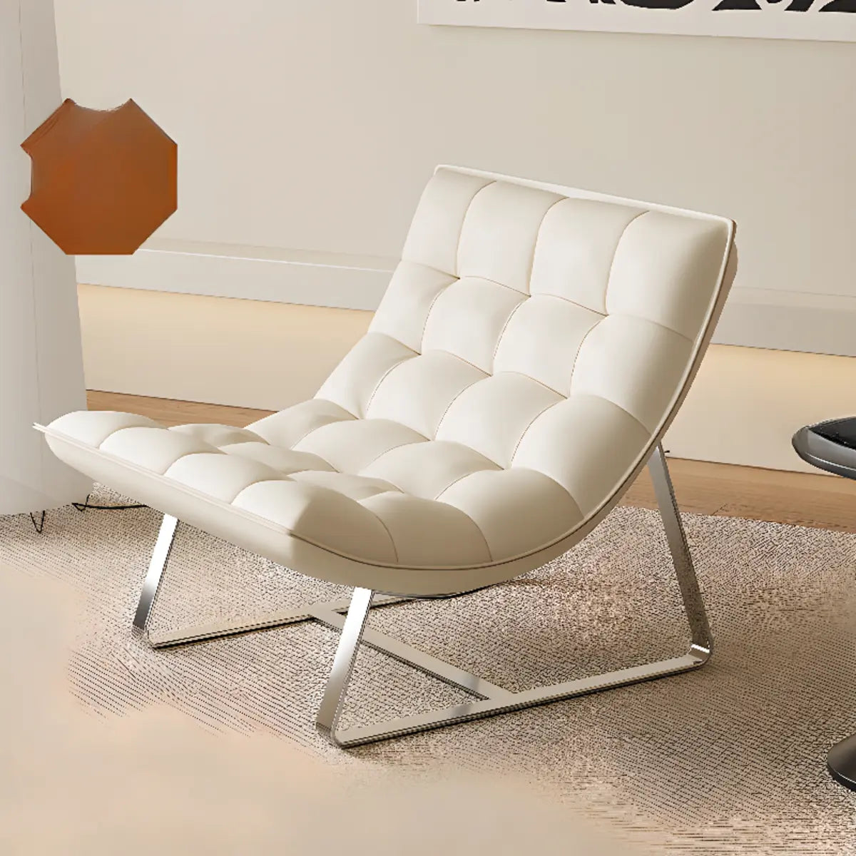Water Resistant Tufted Back Accent Chair with Ottoman — Green / Tech Cloth
