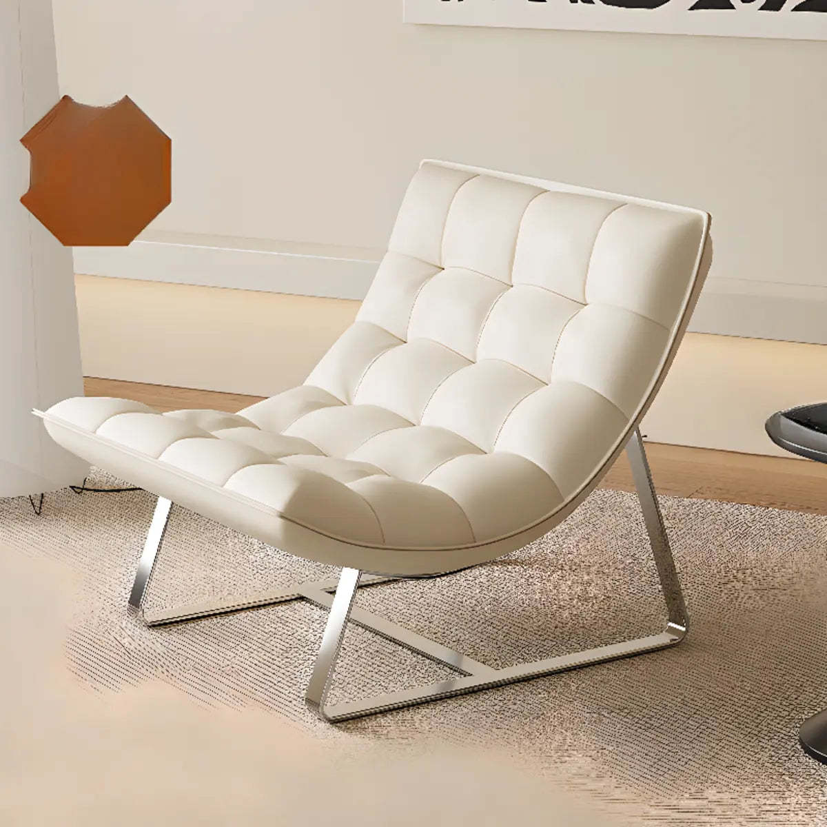 Water Resistant Tufted Back Accent Chair with Ottoman — Green / Tech Cloth