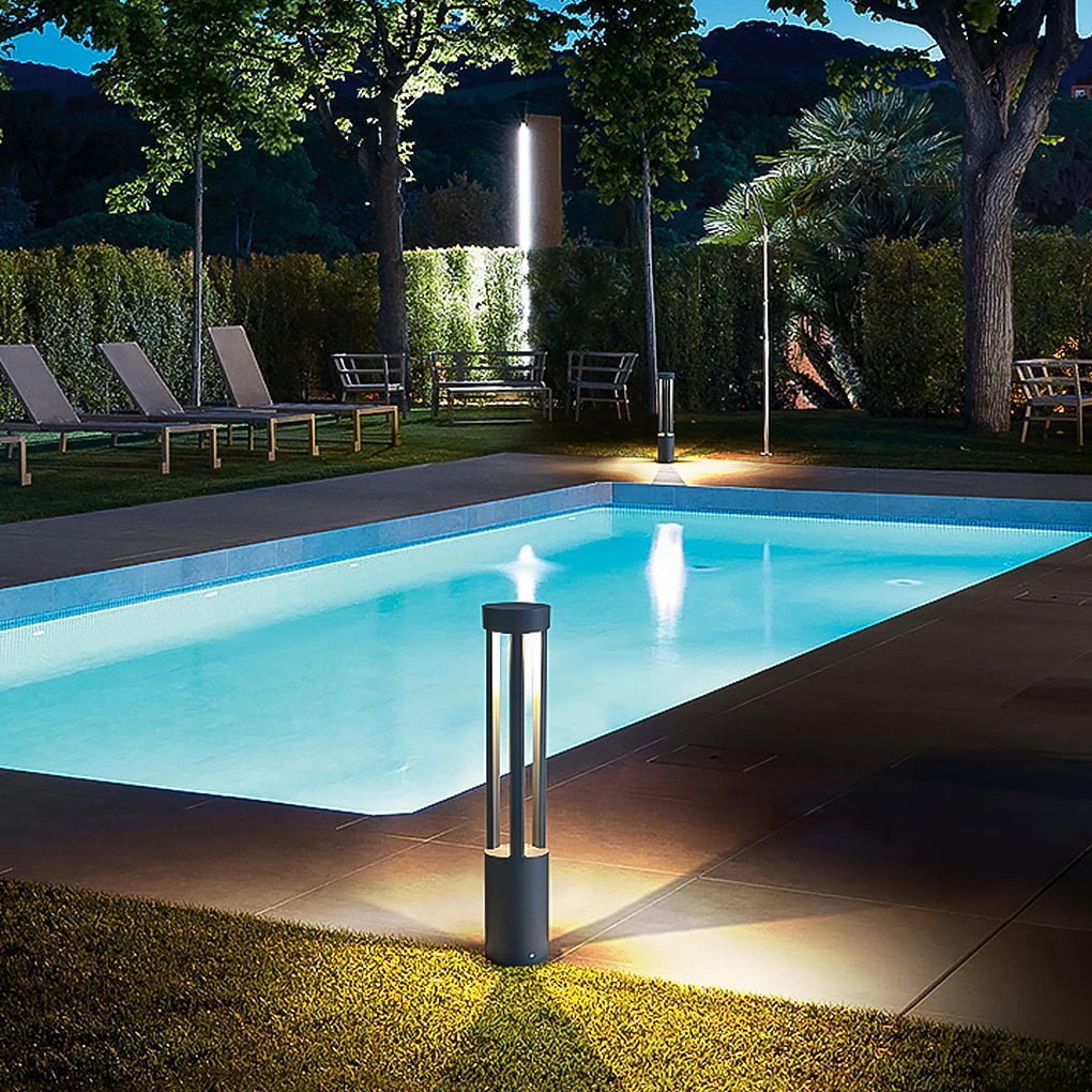 COB 30W LED Bollard Light Modern Open Fixture for Elegant Landscape Lighting-Lighom
