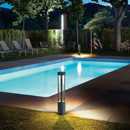 COB 30W LED Bollard Light Modern Open Fixture for Elegant Landscape Lighting-Lighom